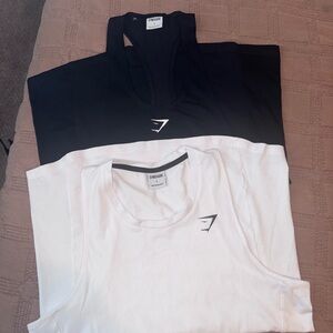 Gymshark Black and White Workout Tanks